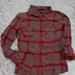 Fox Racing plaid button up